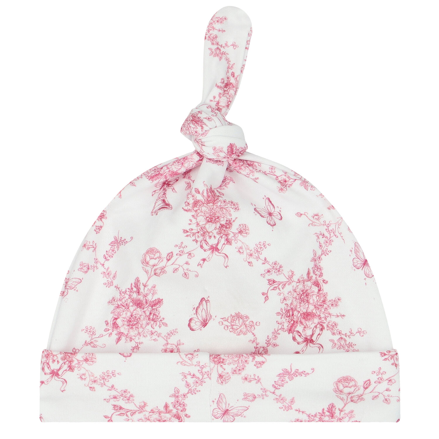 Baby Girls White & Pink Floral & Butterflies Babygrow Set, 1, hi-res